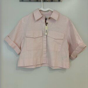 NWT Hemp-Cotton Cropped Shirt